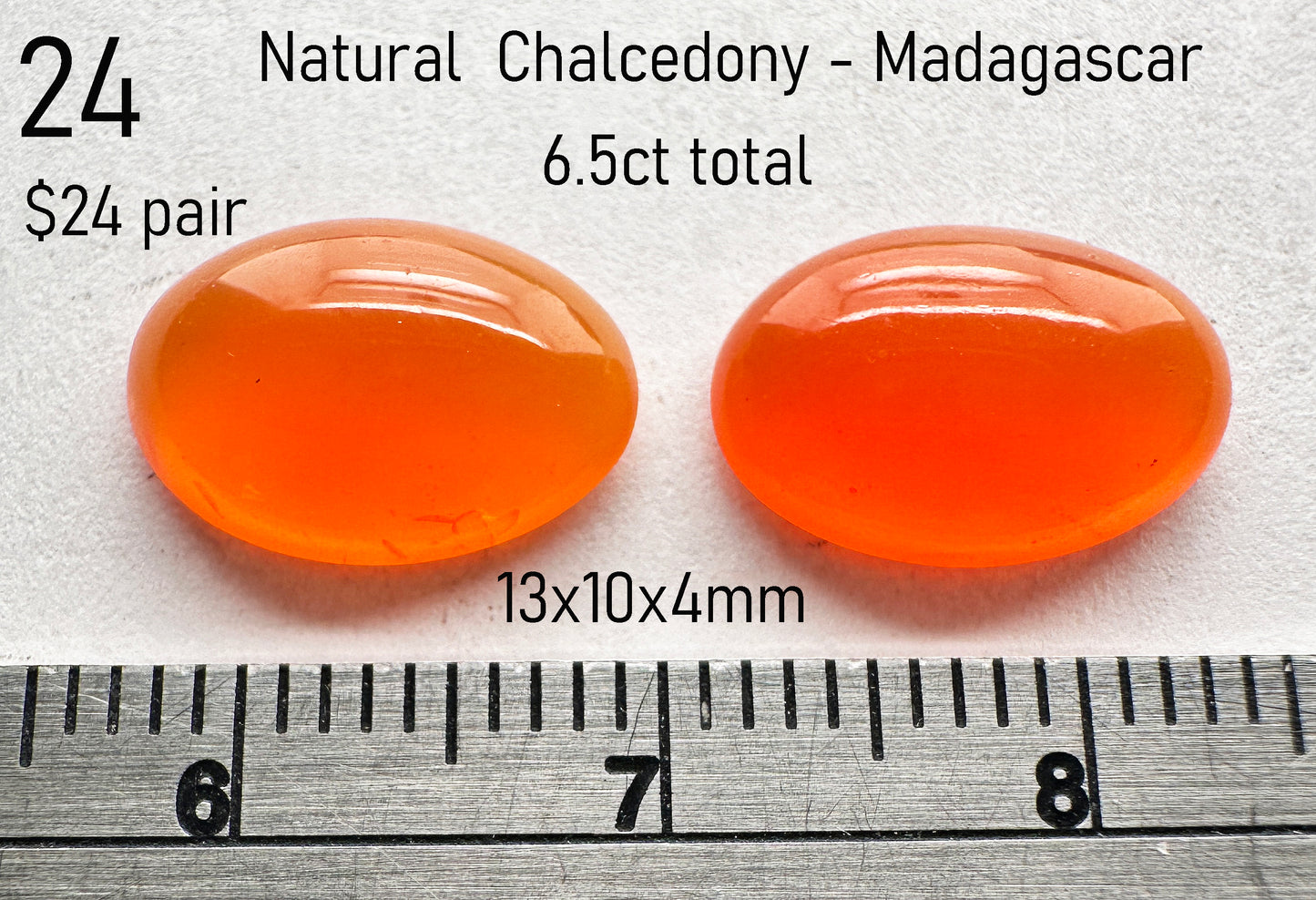 Chalcedony - Natural - Madagascar - 6.5ct total