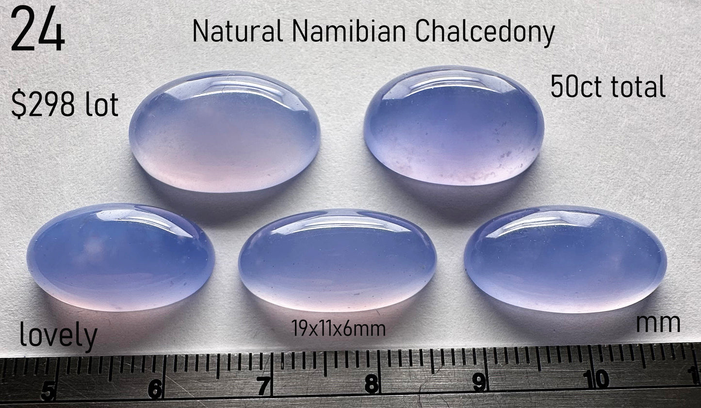 Chalcedony - Natural - Namibia - 50ct total