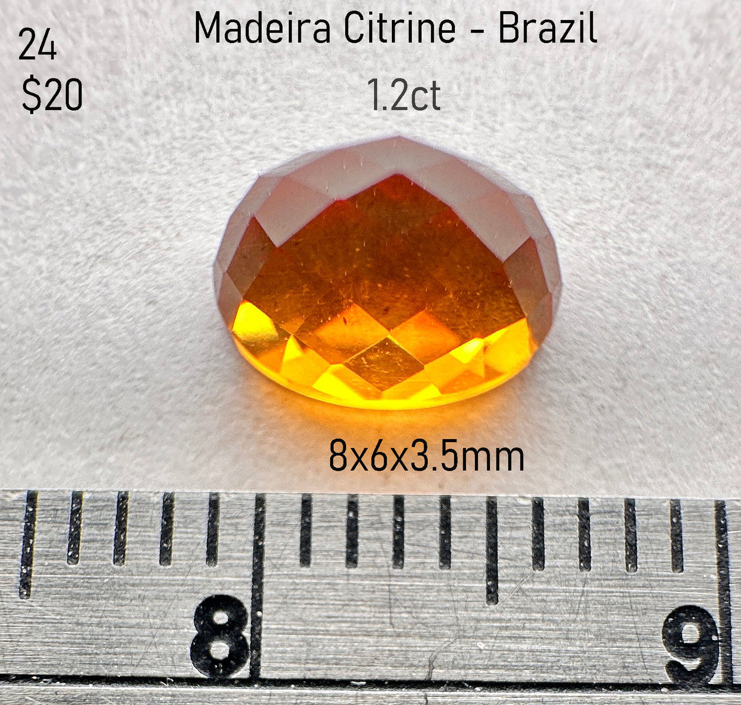 Citrine - Heated - Brazil - 1.2ct