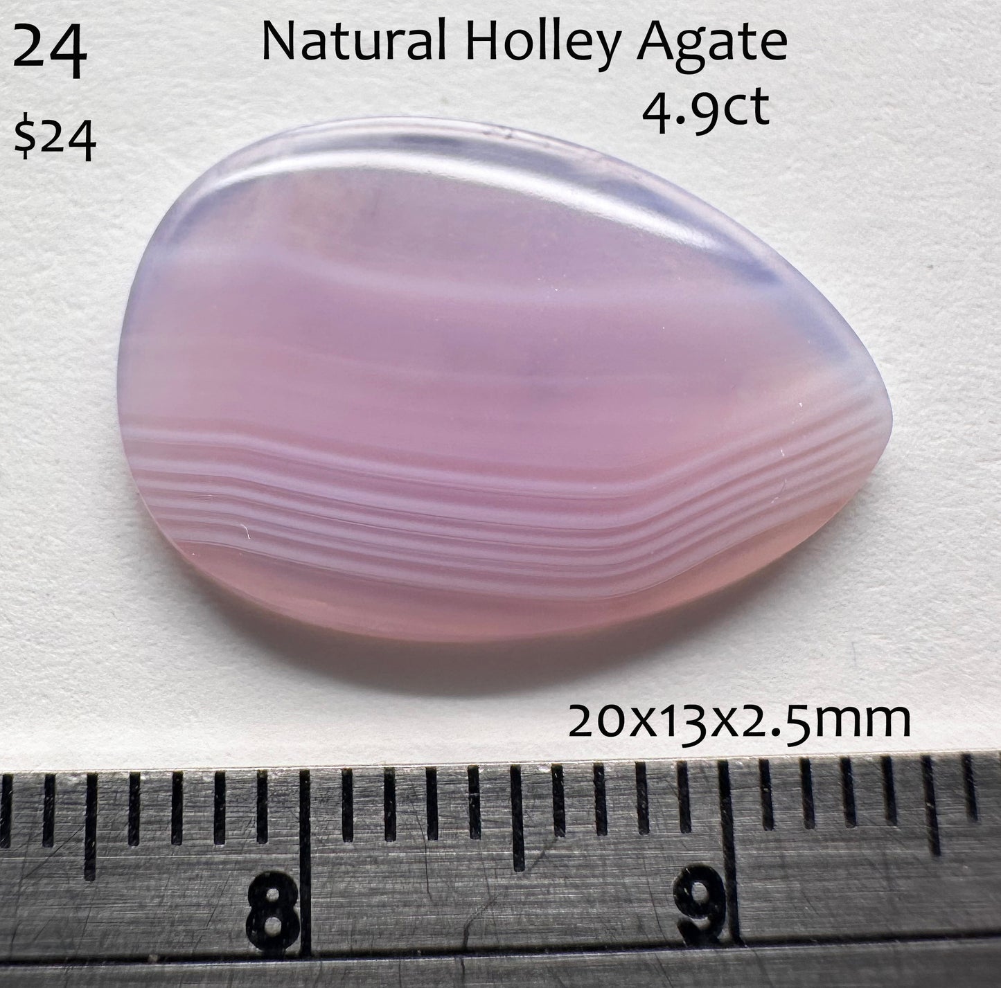 Chalcedony - Natural - Holley Agate - 4.9ct