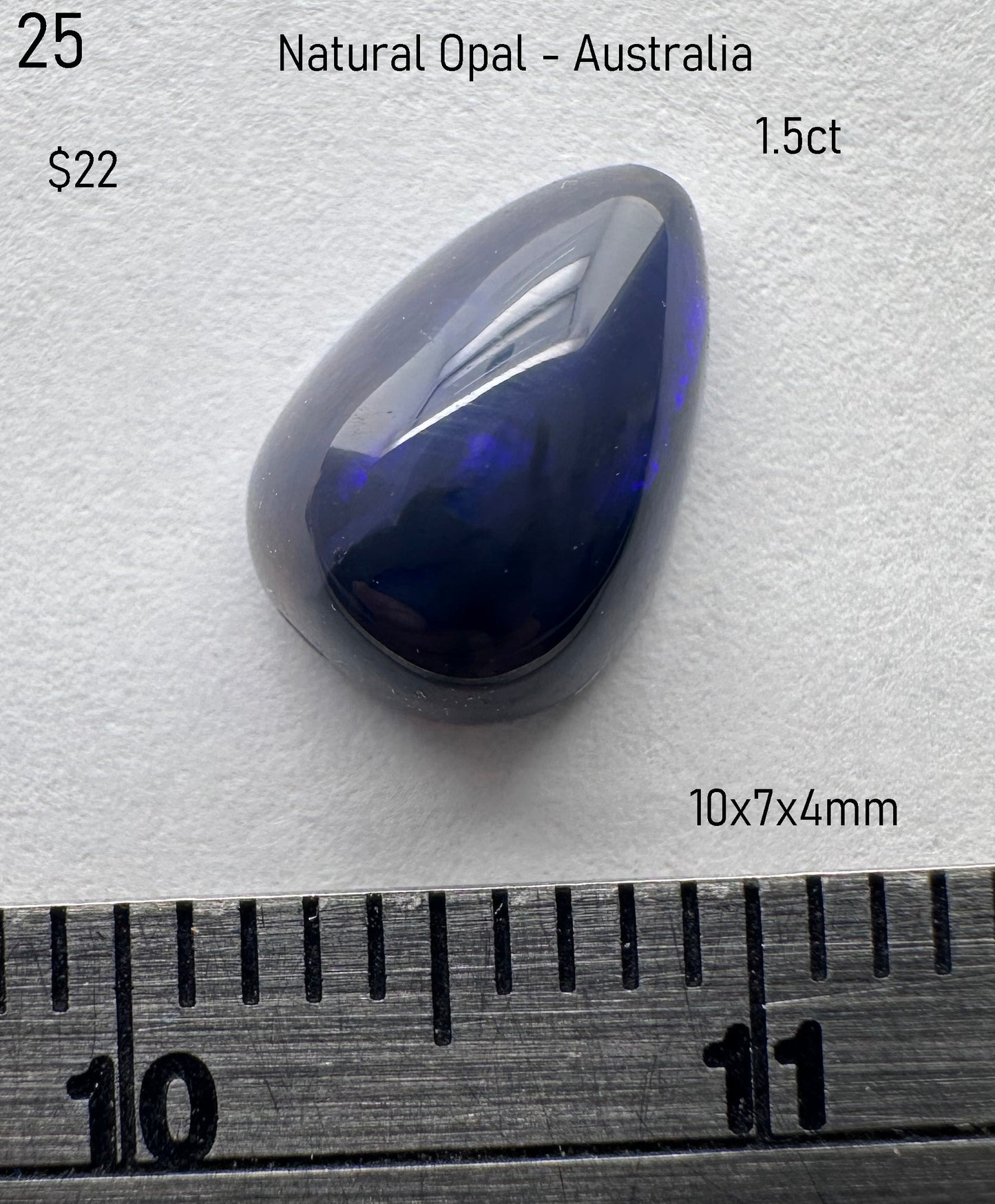 Opal - Natural - Lightning Ridge - Australia - 1.5ct