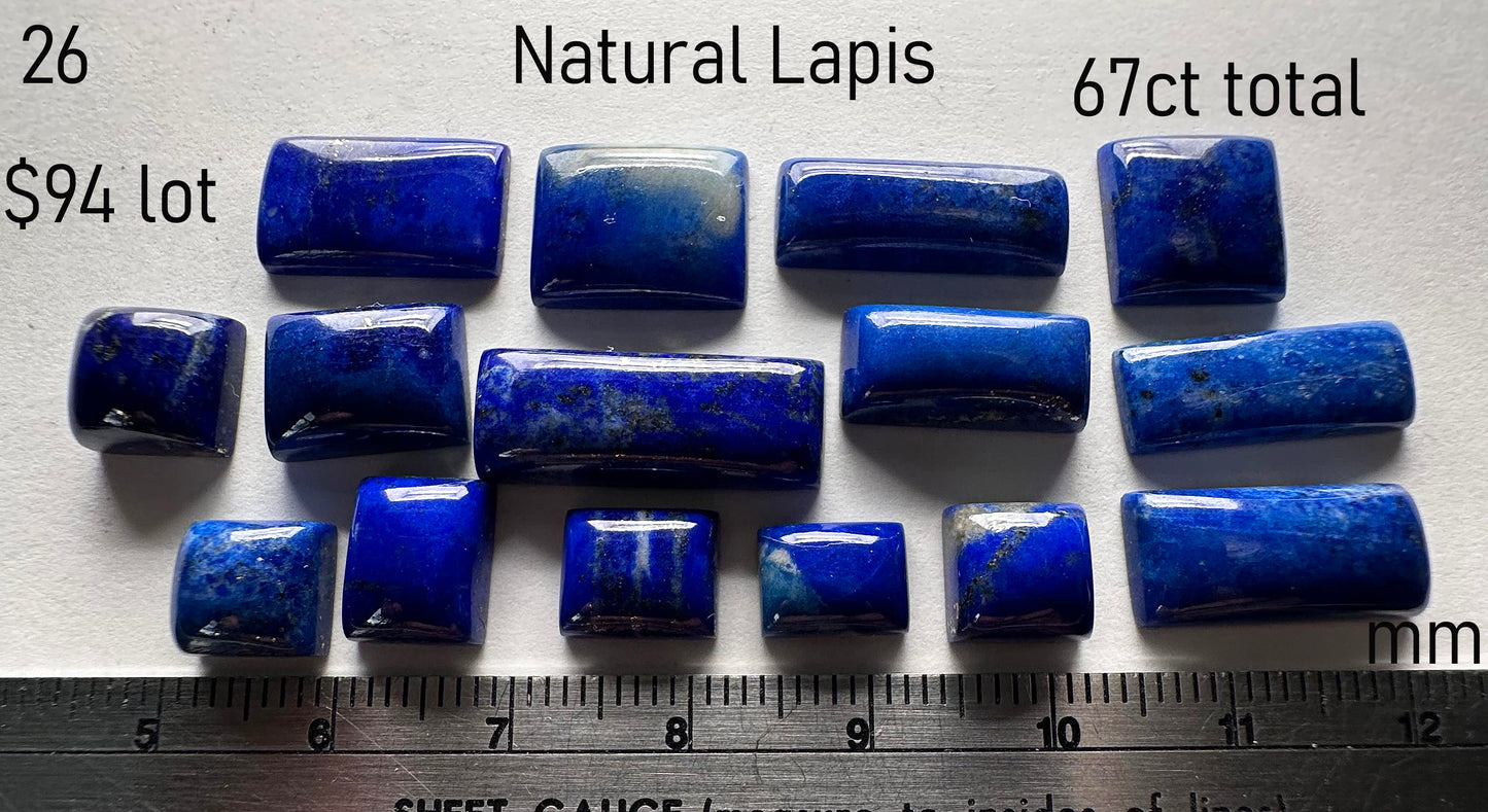 Lapis - Natural - Afghanistan - 67ct total