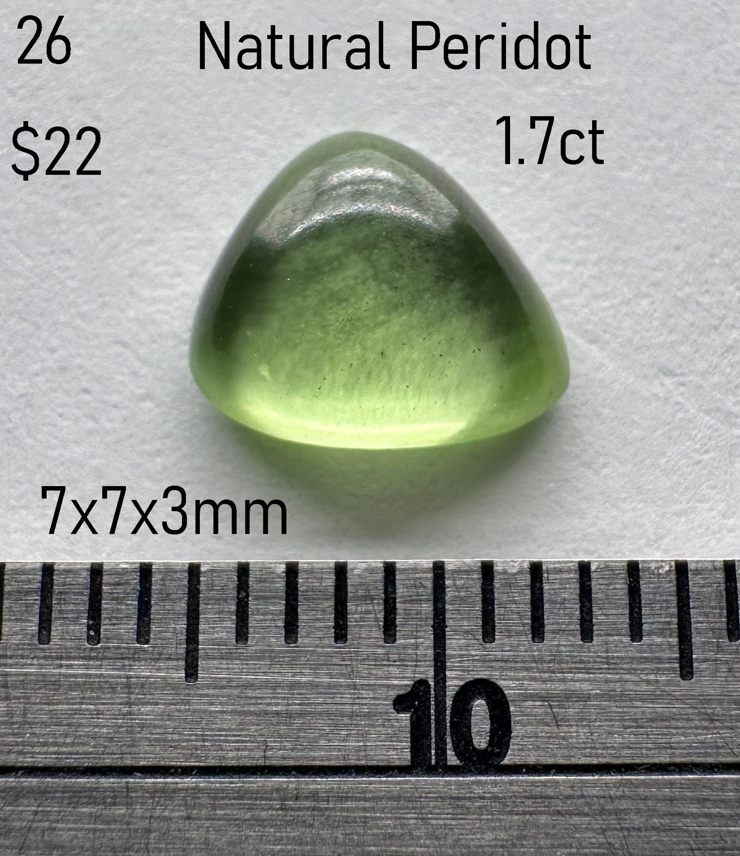 Peridot - Natural - Arizona - 1.7ct total