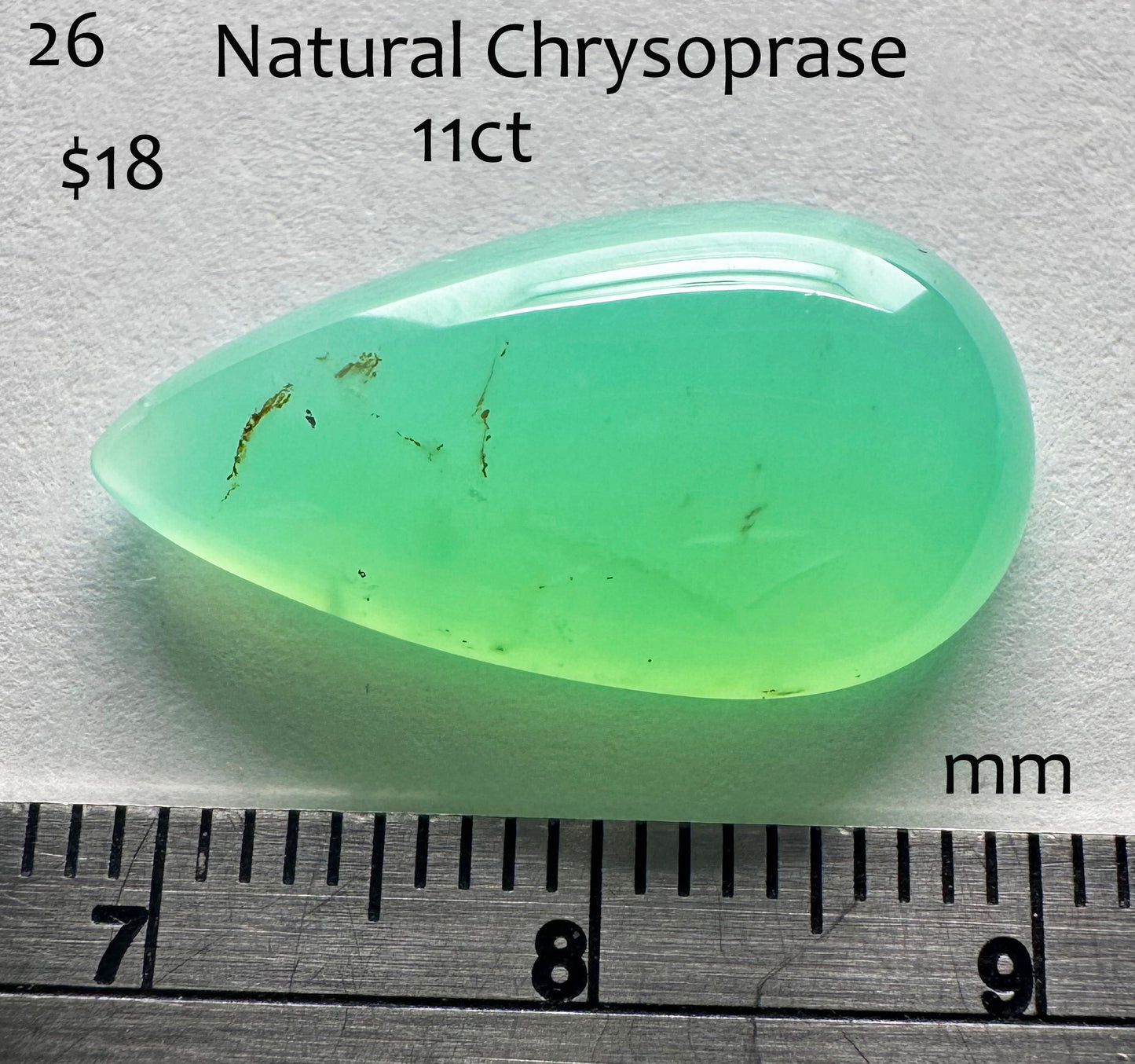 Chrysoprase - Natural - Australia - 11ct