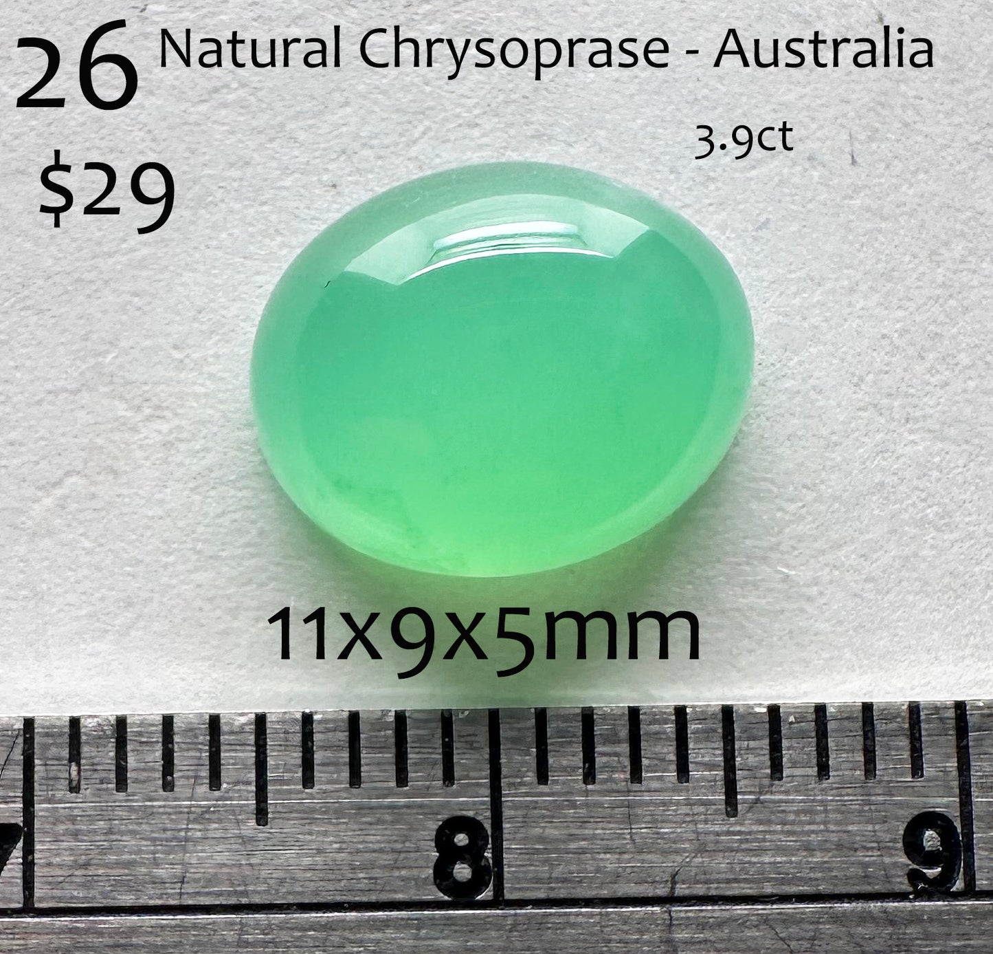 Chrysoprase - Natural - Australia - 3.9ct total