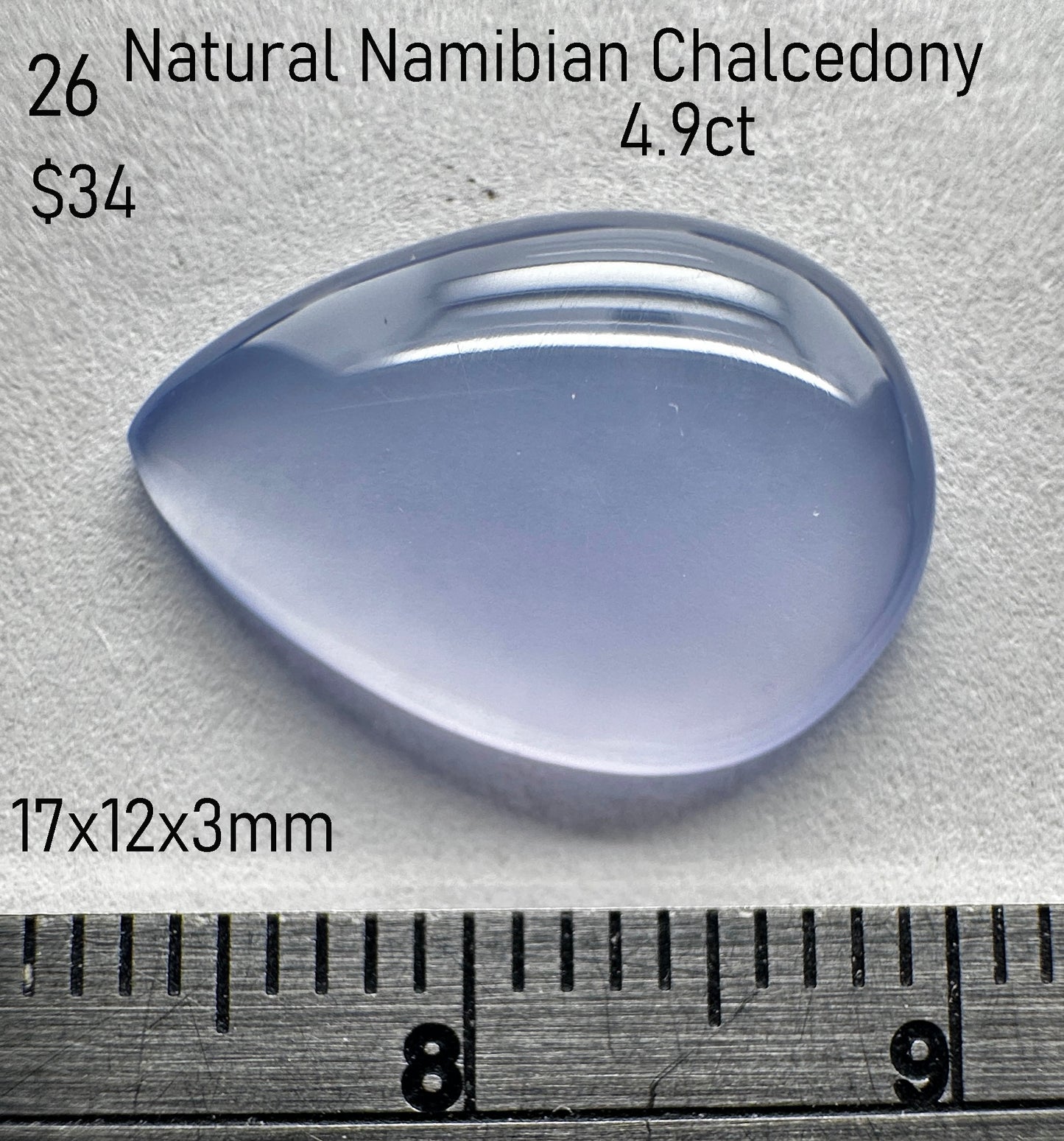 Chalcedony - Natural - Namibia - 4.9ct