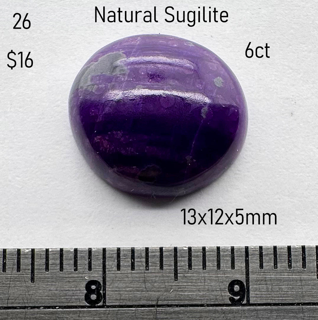 Sugilite - Natural - South Africa - 6ct