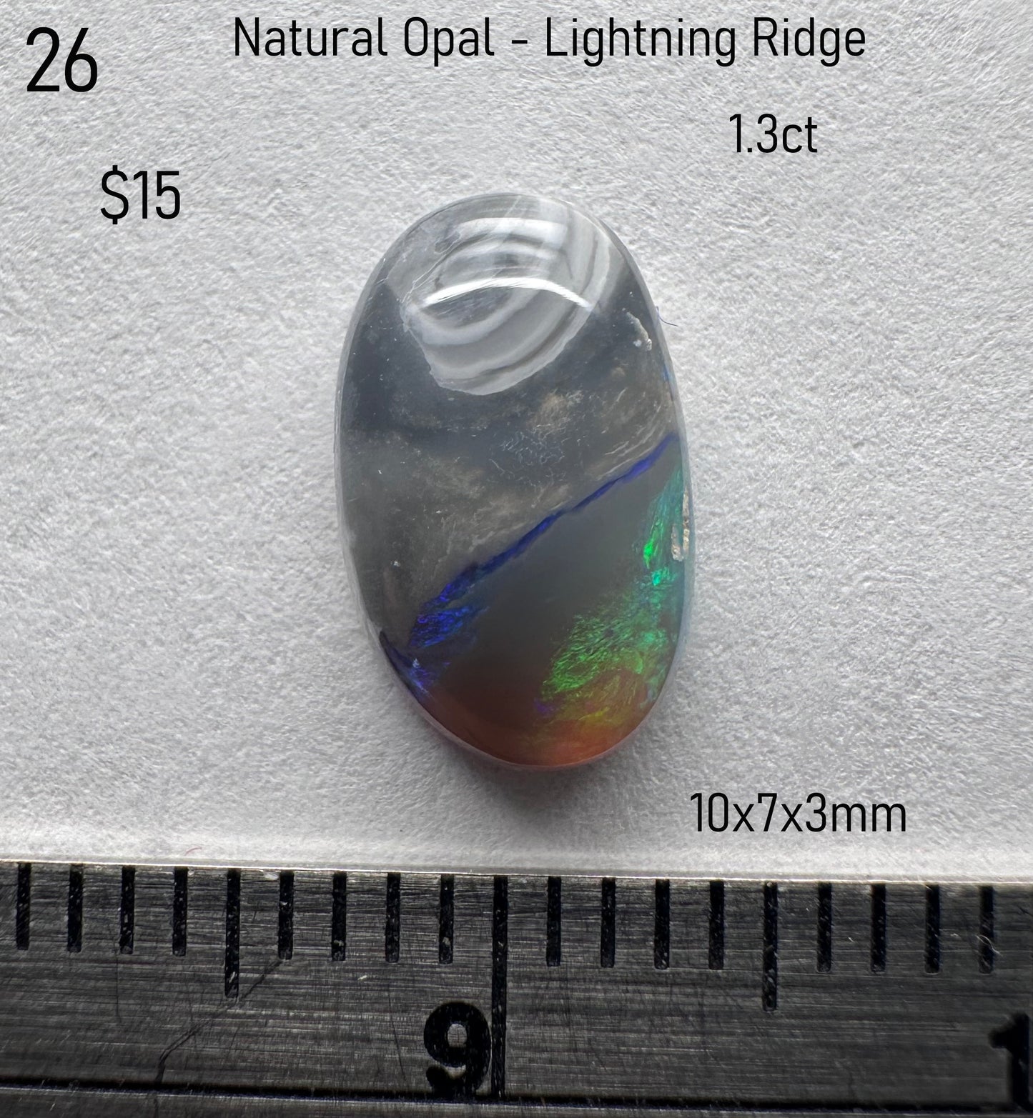 Opal - Natural - Lightning Ridge - Australia - 1.38ct