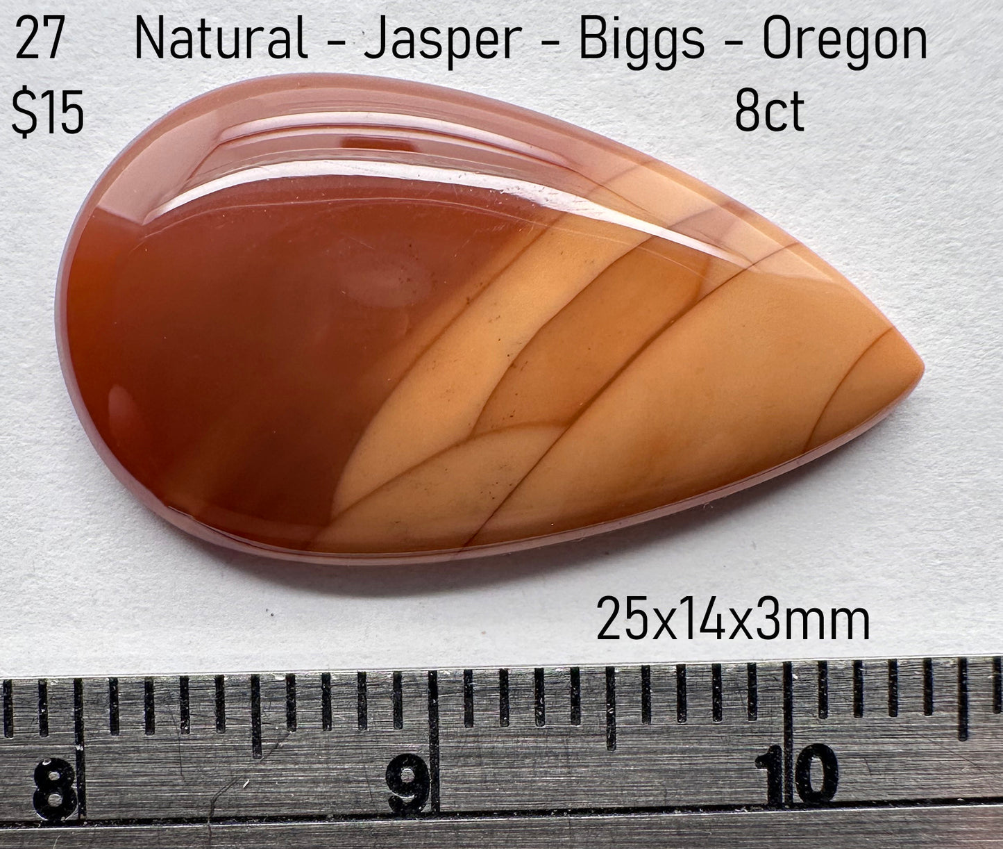 Jasper - Natural - Oregon - Biggs - 8ct