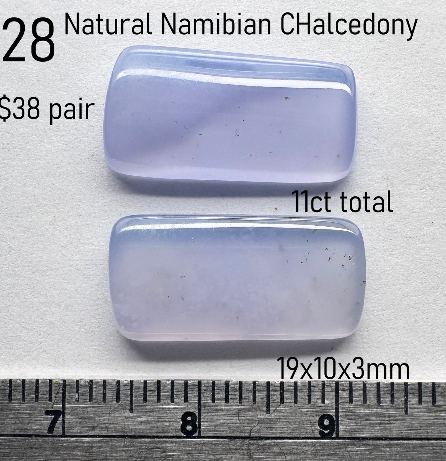 Chalcedony - Natural - Namibia - 11ct total