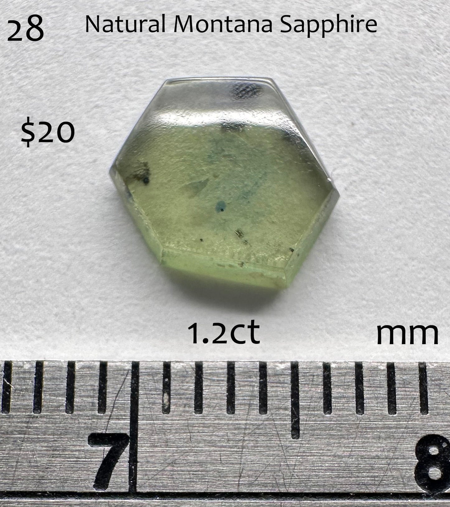 Sapphire- Natural - Montana - 1.2ct