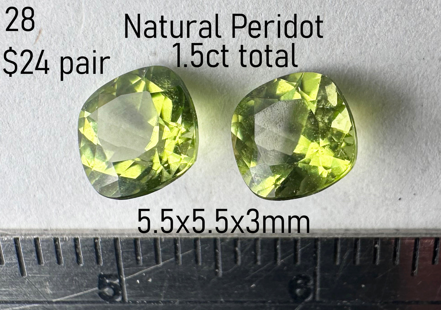 Peridot - Natural - China - 3.9ct total