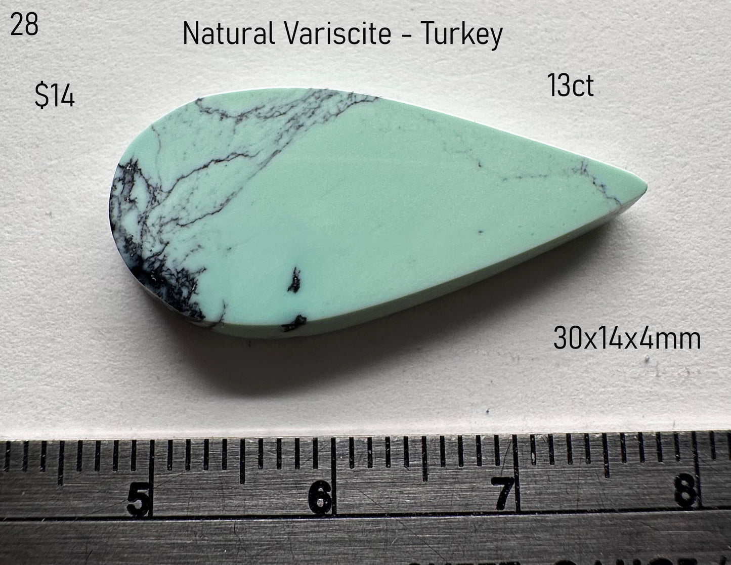 Variscite - Natural - Turkey - 13ct total