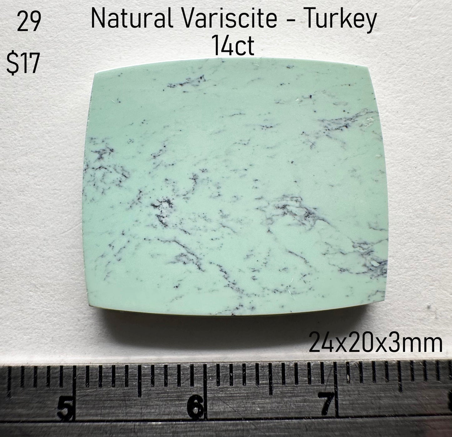 Variscite - Natural - Turkey - 14ct total