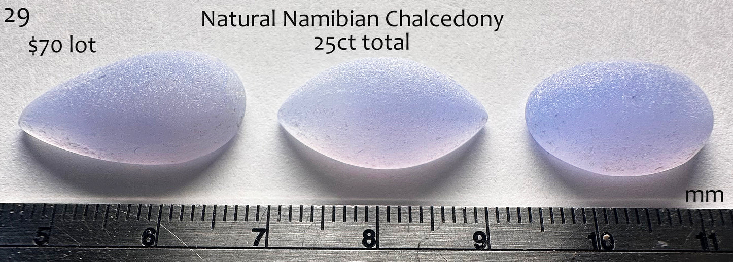 Chalcedony - Natural - Namibia - Frosted - 25ct