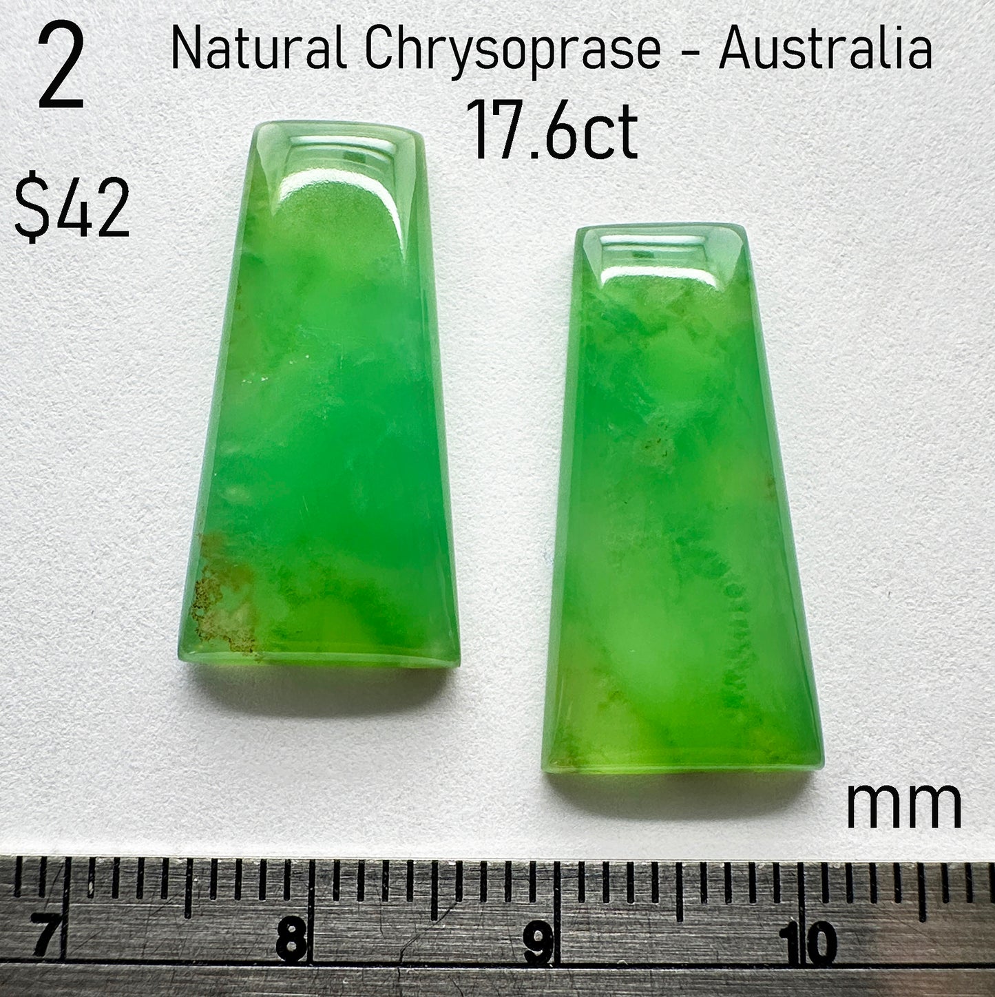 Chrysoprase - Natural - Australia - 17.6ct