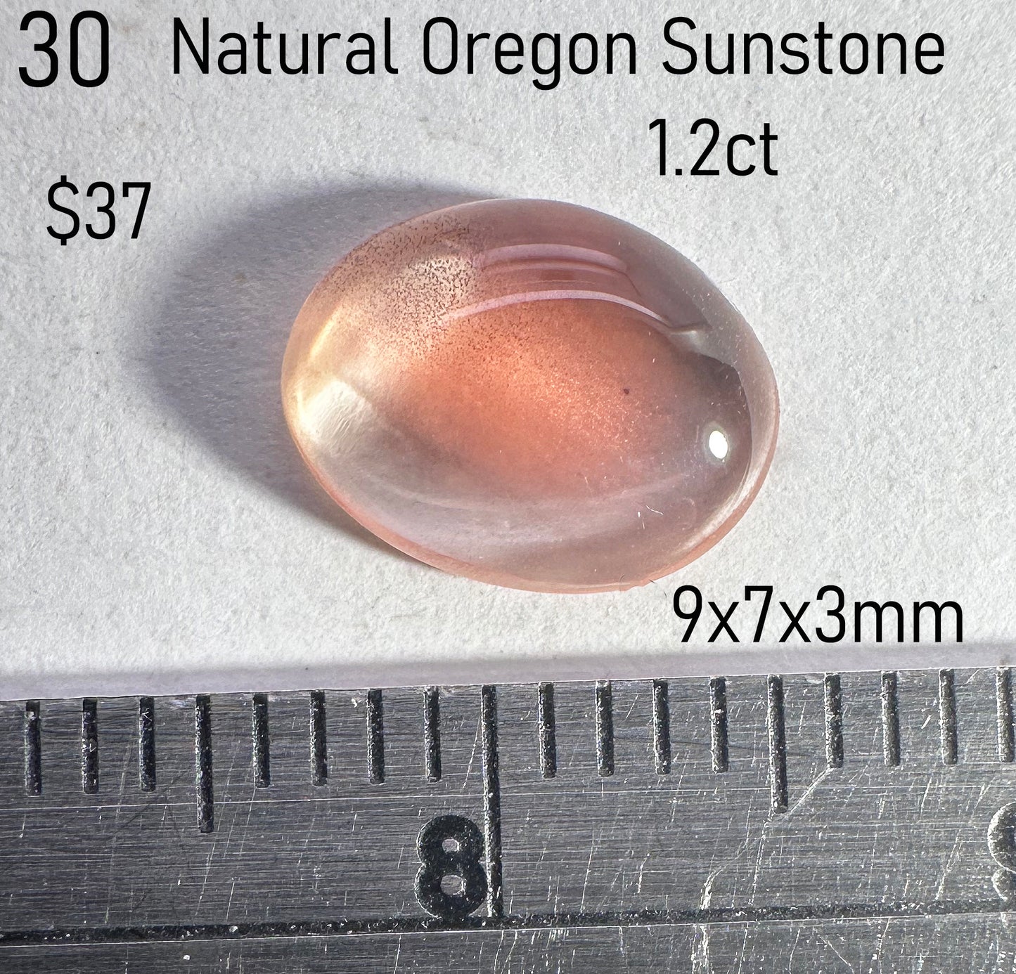 Sunstone - Natural - Oregon - 1.2ct total