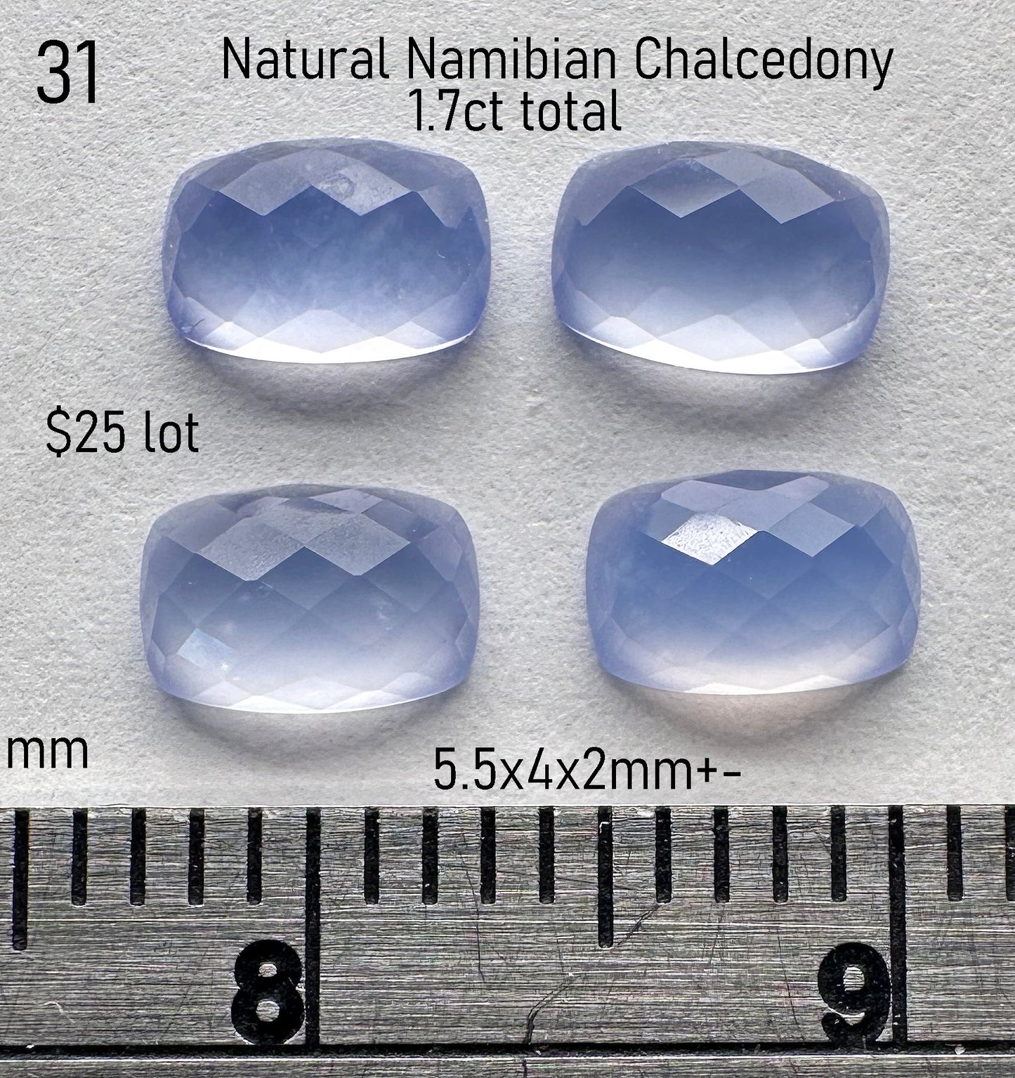 Chalcedony - Natural - Namibia - 1.7ct total