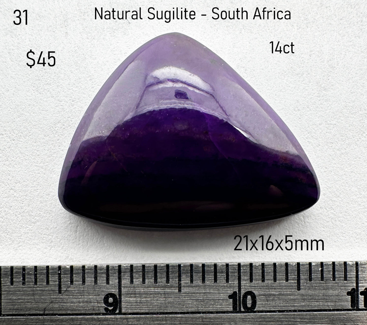 Sugilite - Natural - South Africa - 14.6ct