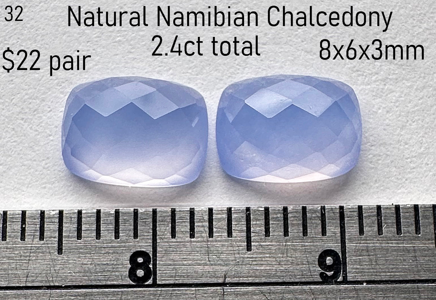 Chalcedony - Natural - Namibia - 2.4ct total