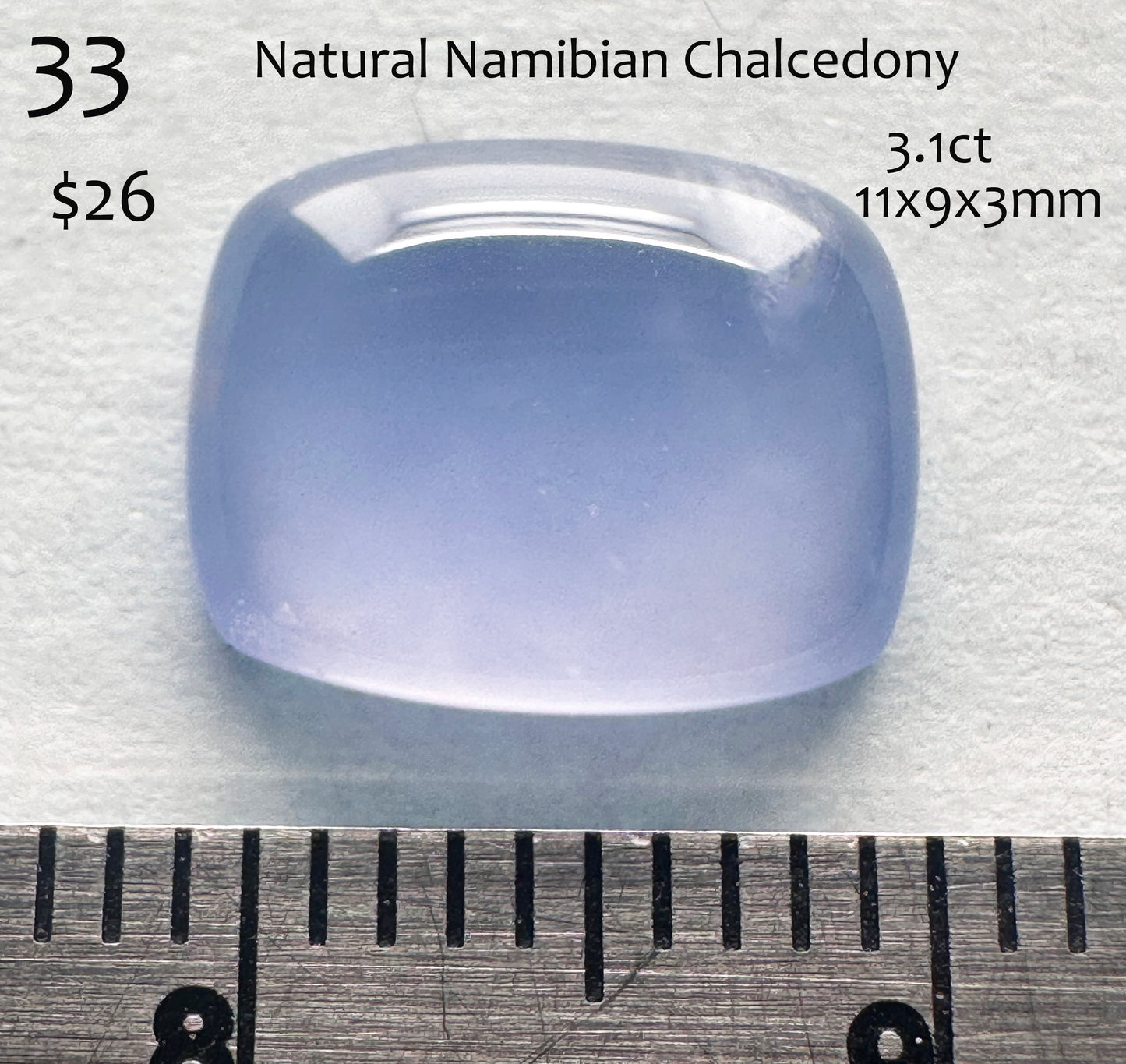 Chalcedony - Blue - Natural - Namibia - 3.1ct