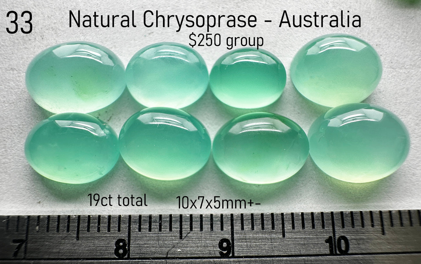 Chrysoprase - Natural - Australia - 19ct total