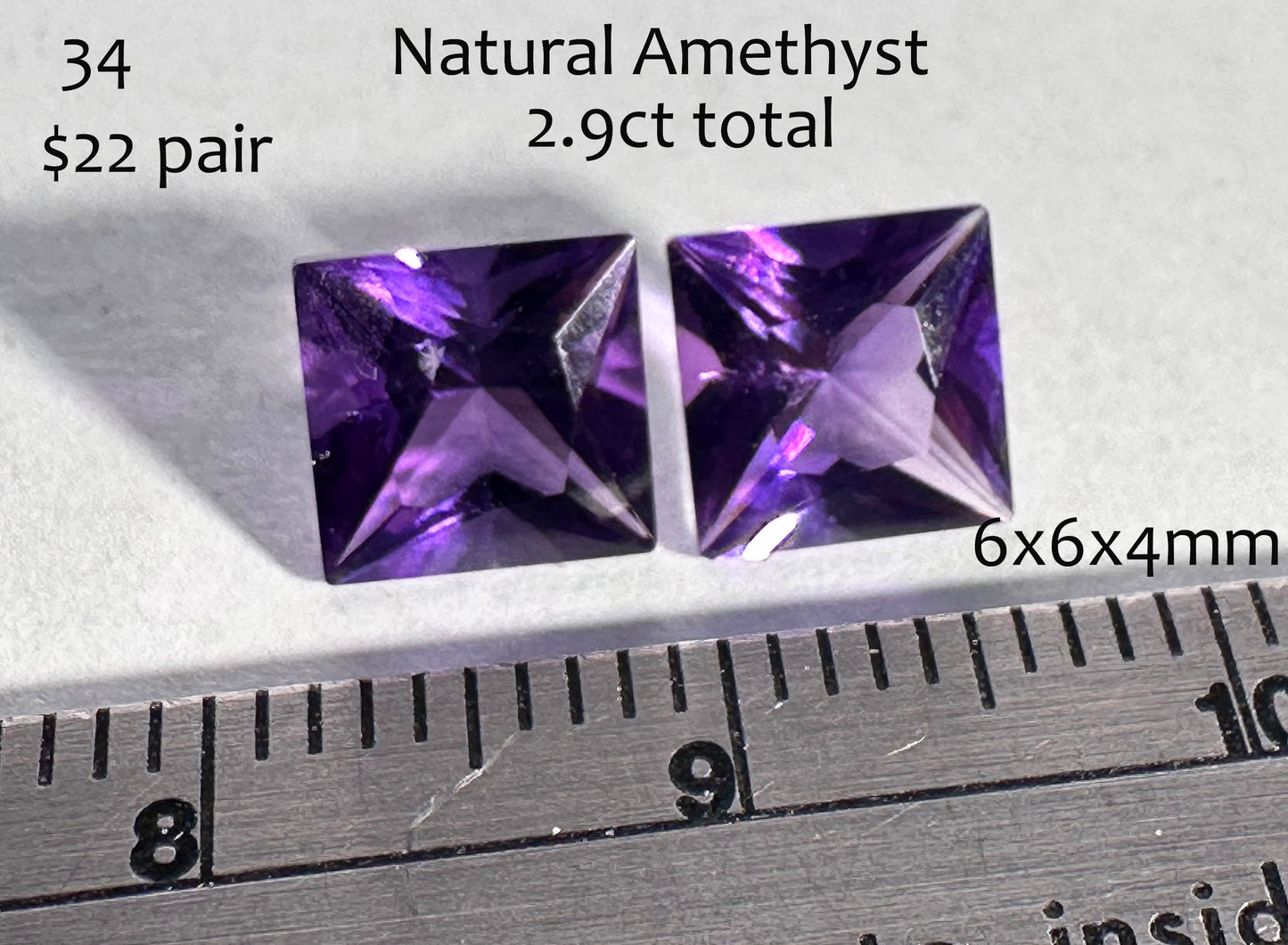 Amethyst - Natural - Faceted - Bolivia - 2.9ct