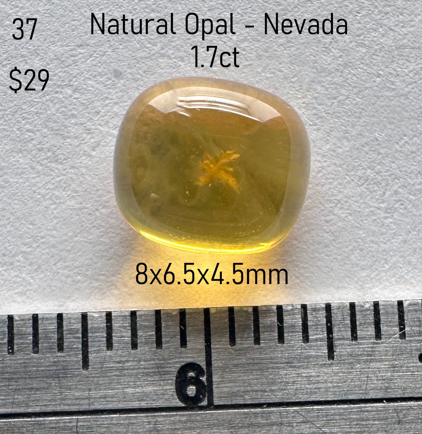 Opal - Natural - Yellow - Nevada - 1.7ct
