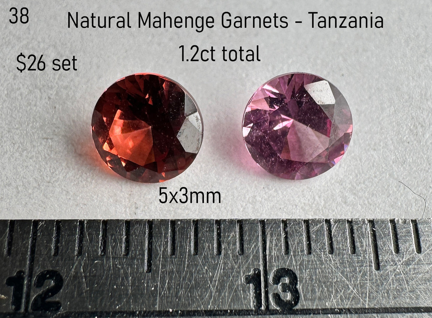 Garnet - Natural - Tanzania - Mahenge - 1.2ct total