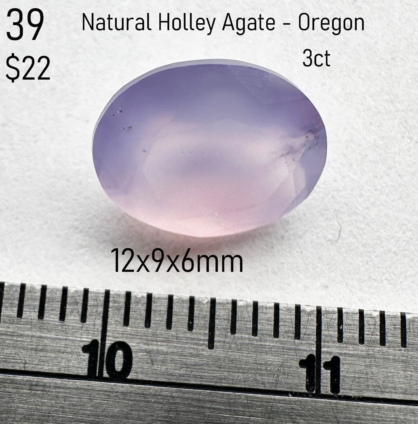 Holley Agate - Natural - Oregon - 3ct