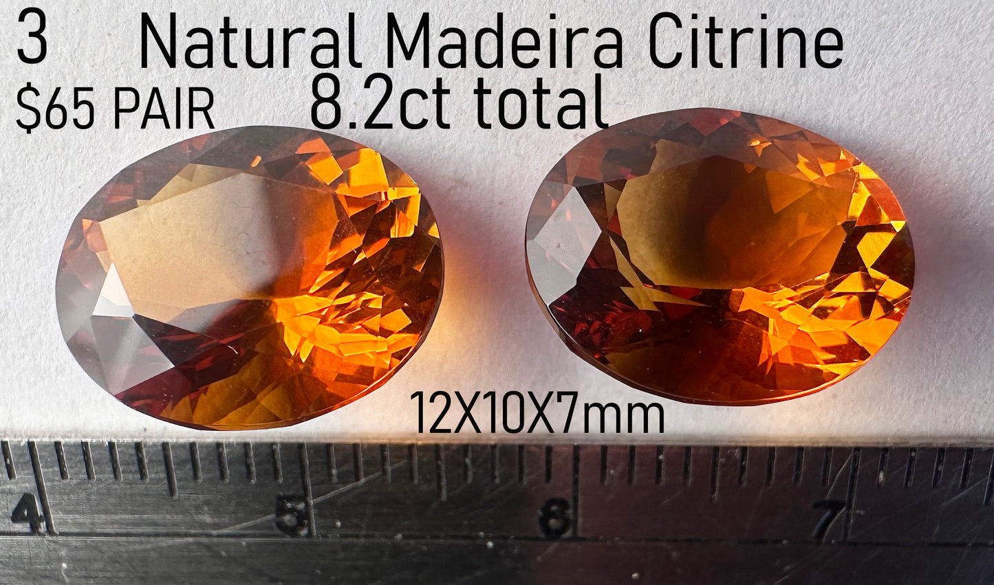 Citrine - Brazil - 8.2ct total