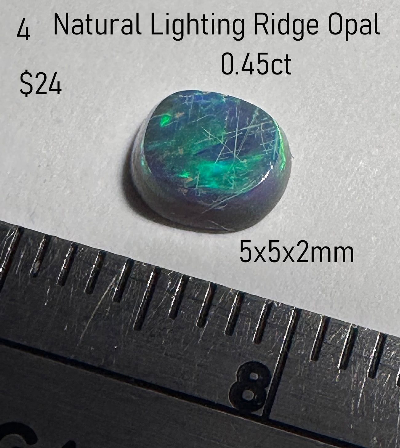 Opal - Natural - Australia - Lightning Ridge - 0.45ct