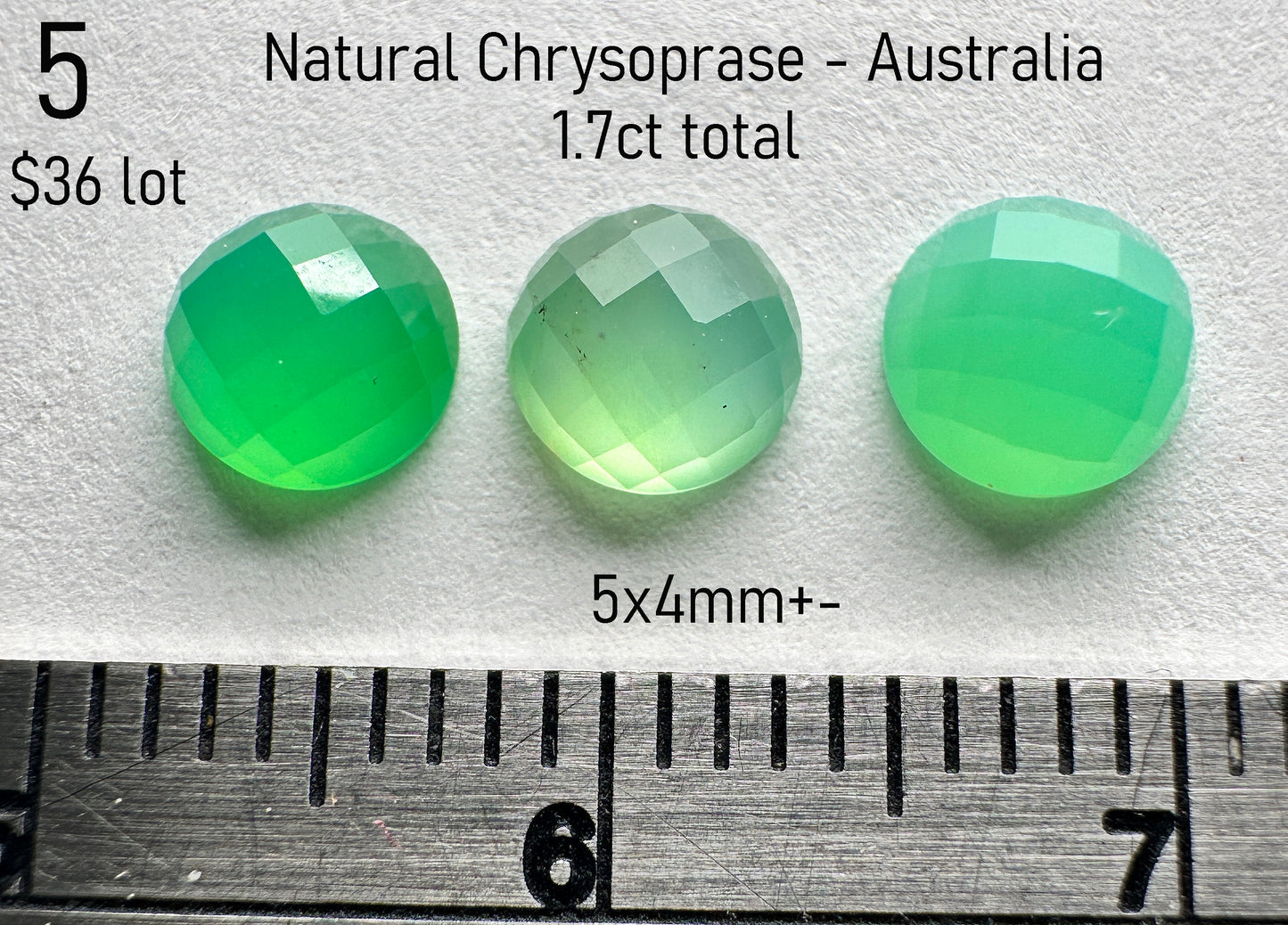 Chrysoprase - Natural - Australia - 1.7ct total