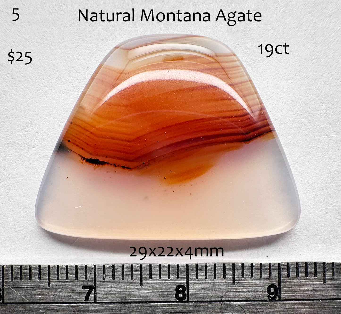 Agate - Natural - Montana - 19ct