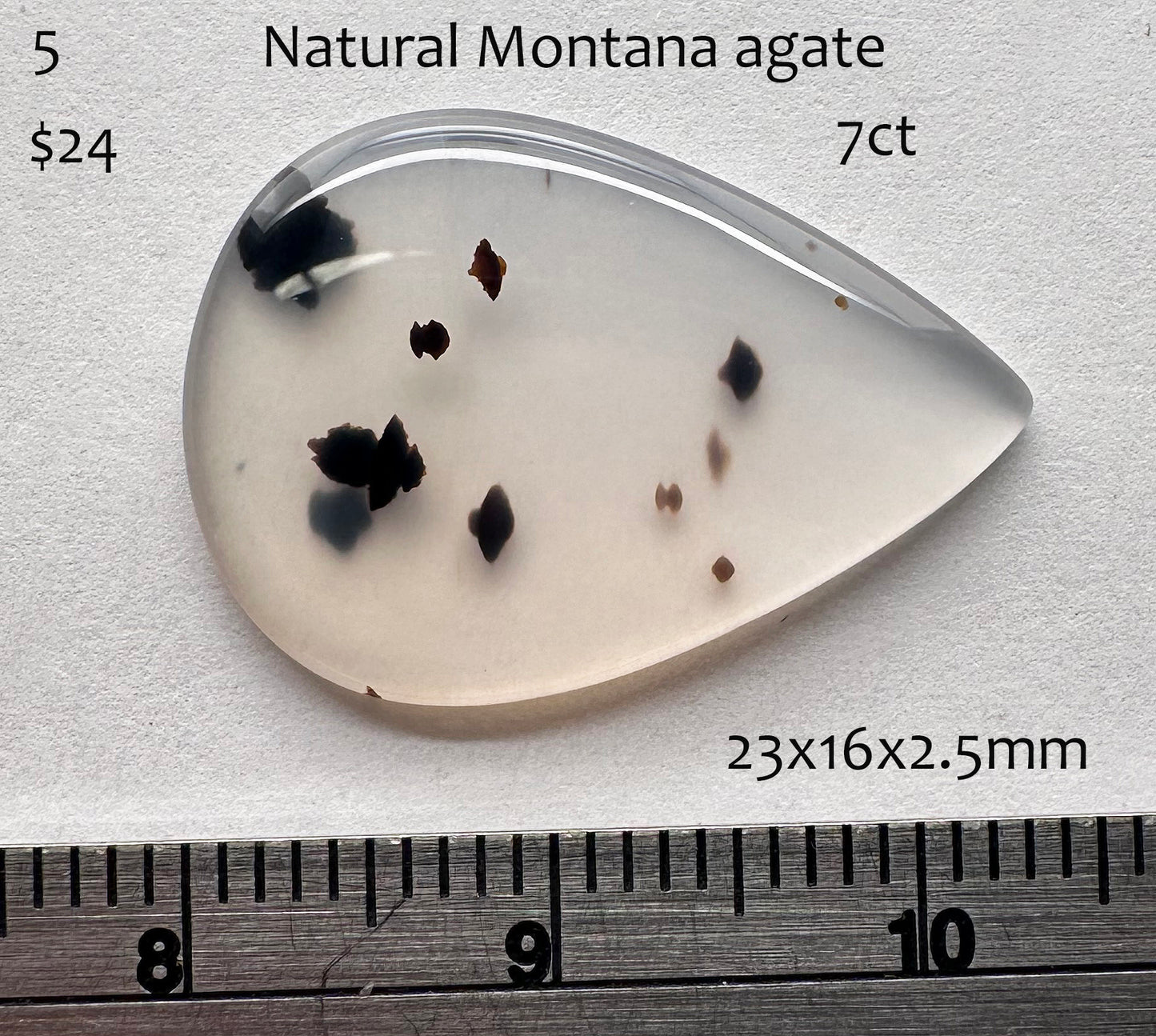 Montana Agate - Natural - Montana - 7ct