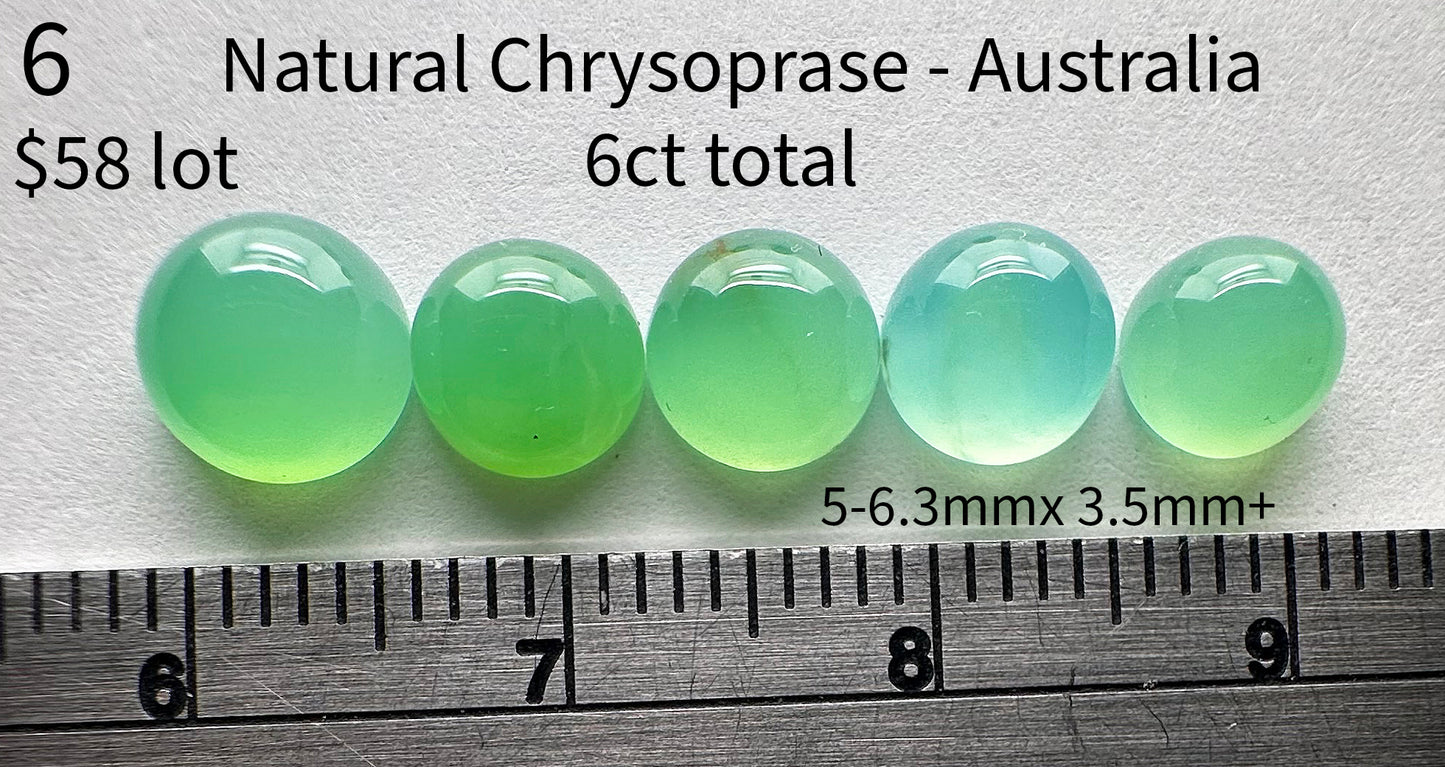Chrysoprase - Natural - Australia - 6ct total