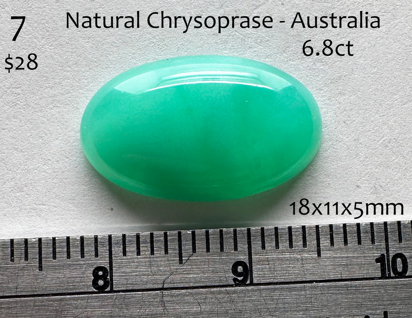 Chrysoprase - Natural - Australia - 6.8ct total
