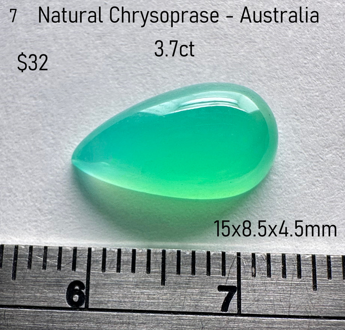 Chrysoprase - Natural - Australia - 3.7ct
