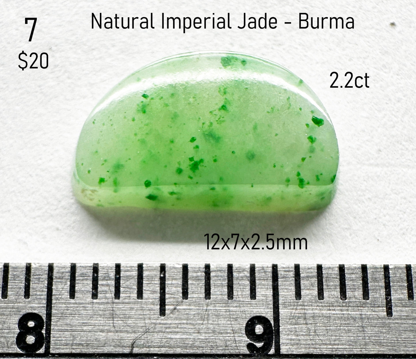 Jade - Natural - Burma - 2.2ct