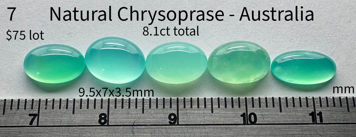 Chrysoprase - Natural - Australia - 8.1ct total