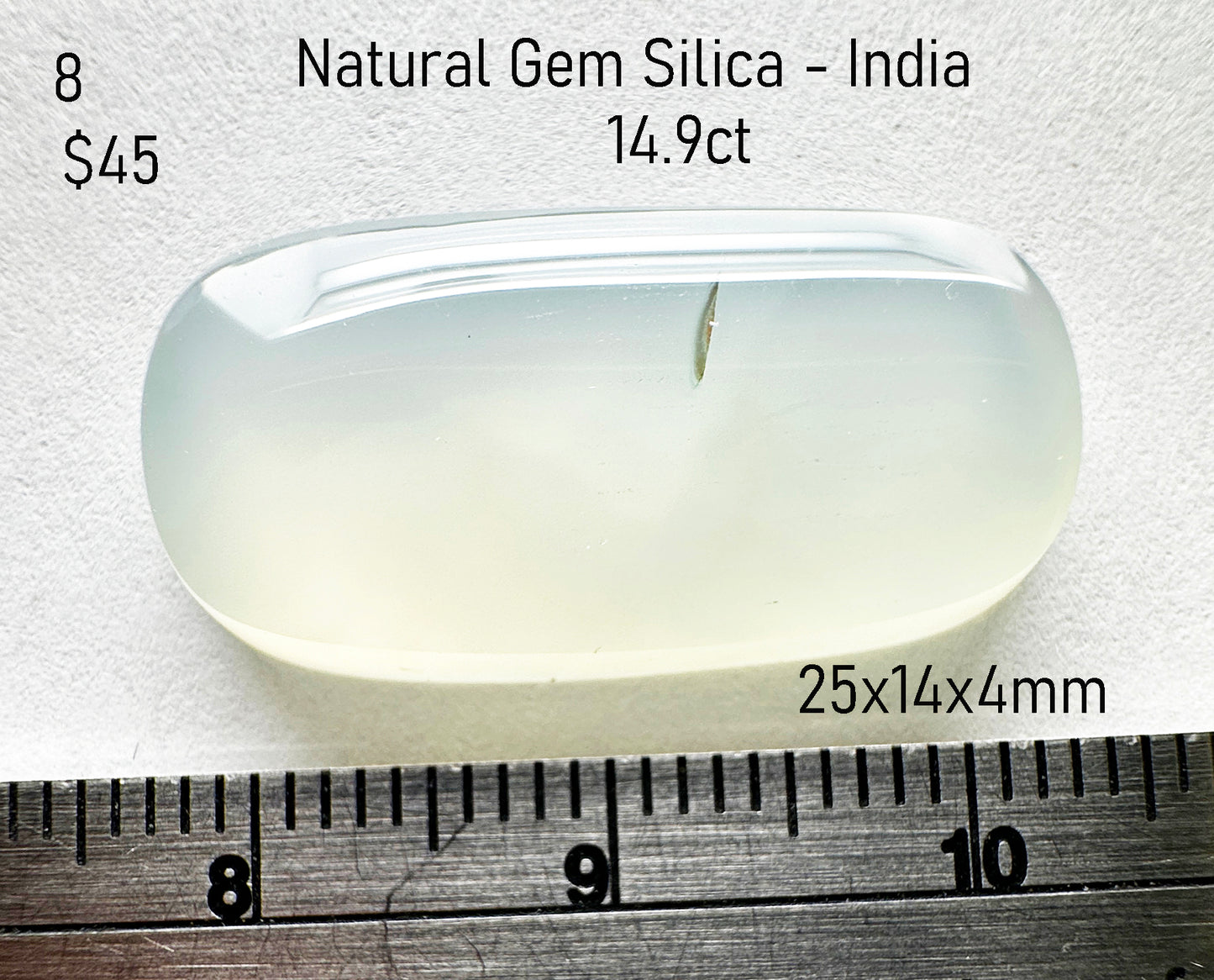 Gem Silica - Natural - India - 14.9ct