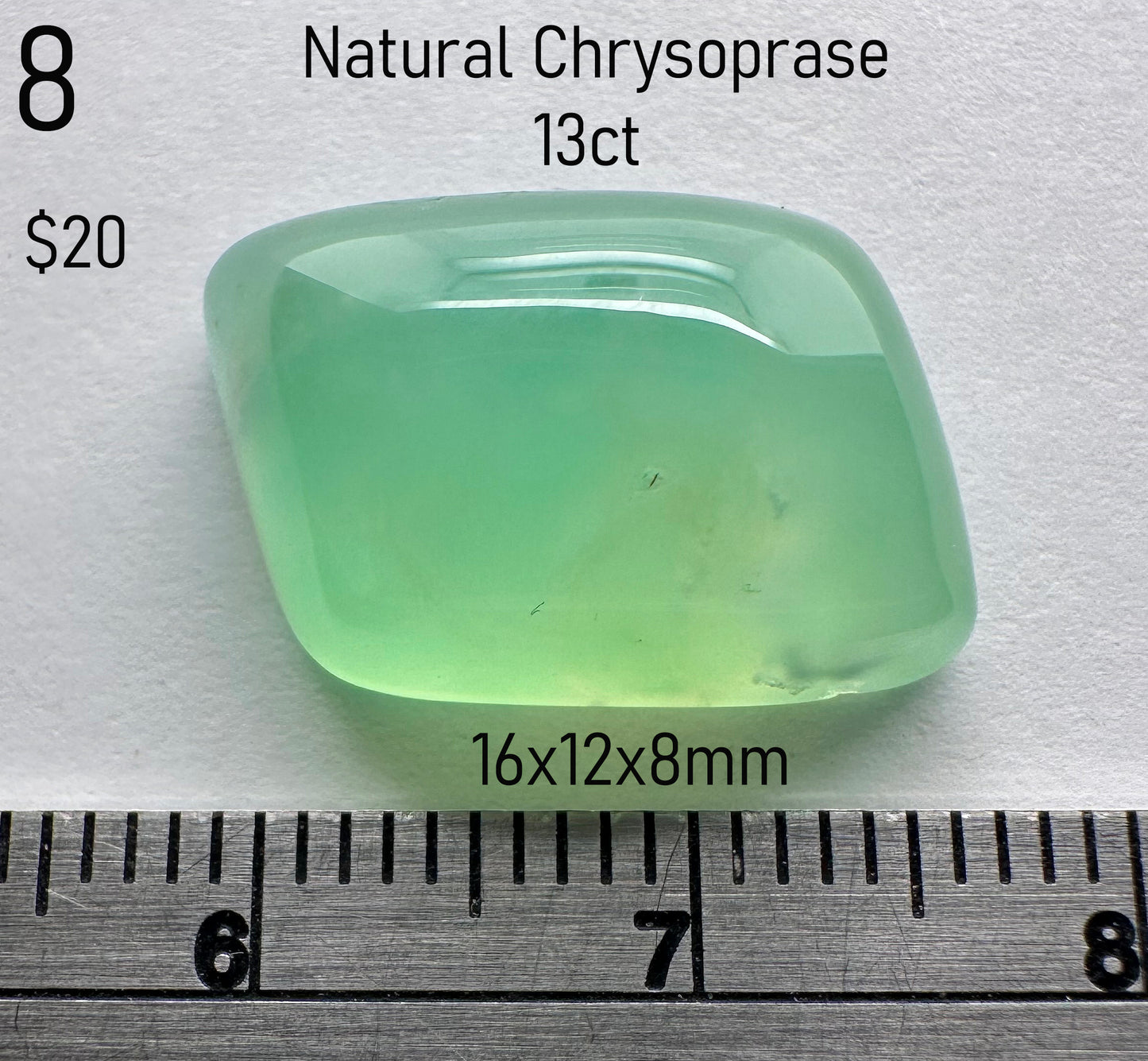 Chrysoprase - Natural - Australia - 13ct
