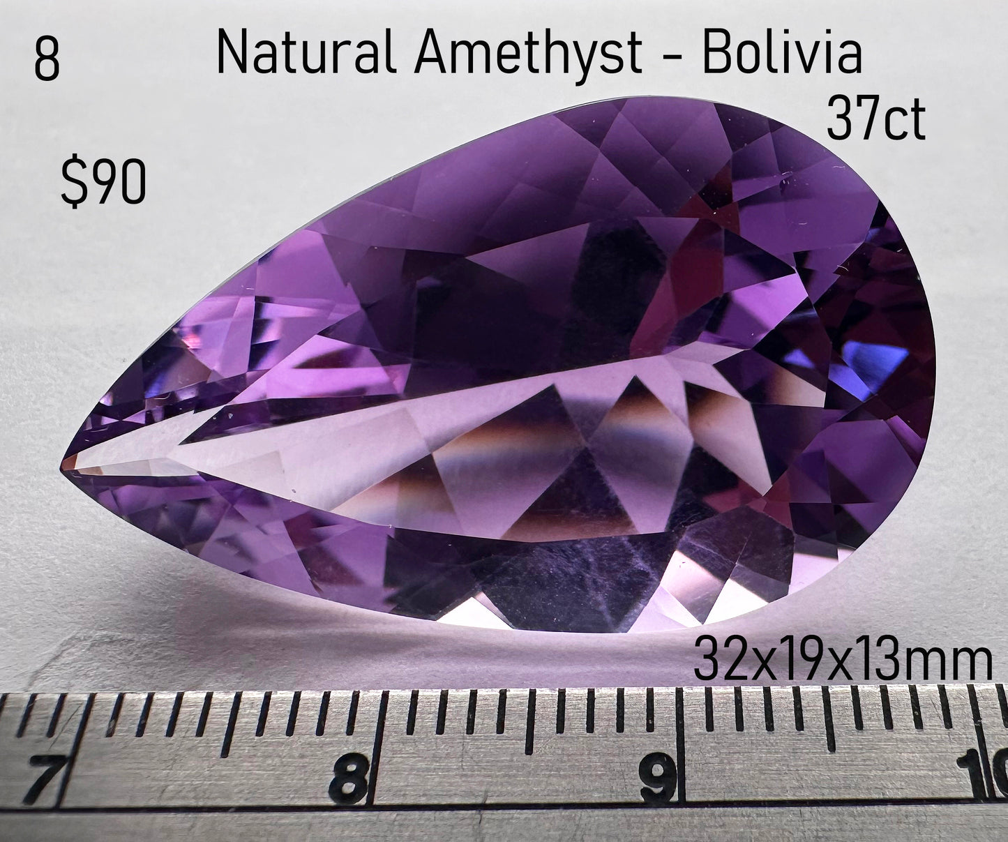 Amethyst - Natural - Bolivia - 37.9ct