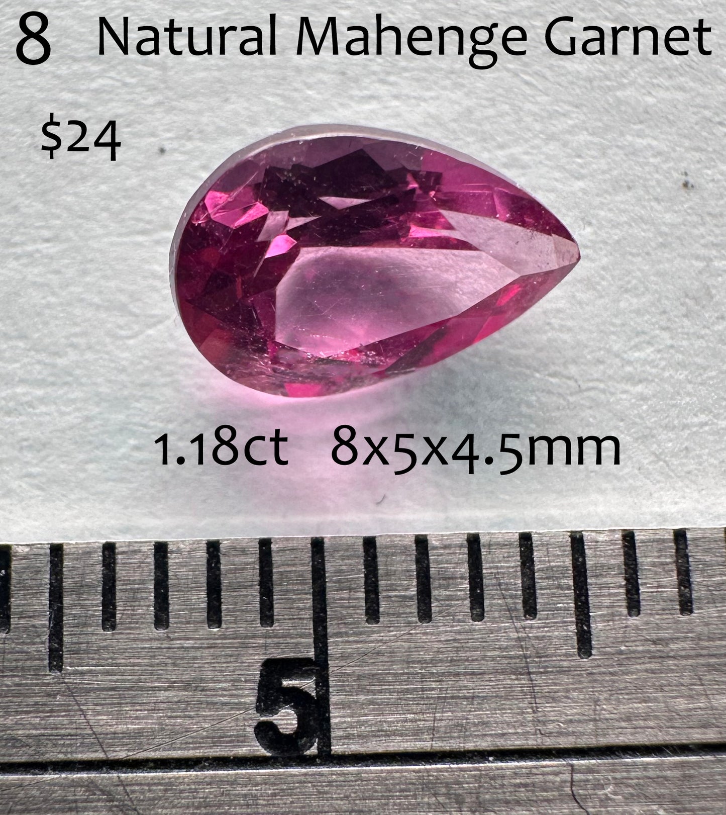 Garnet - Natural - Tanzania - Faceted - 1.18ct