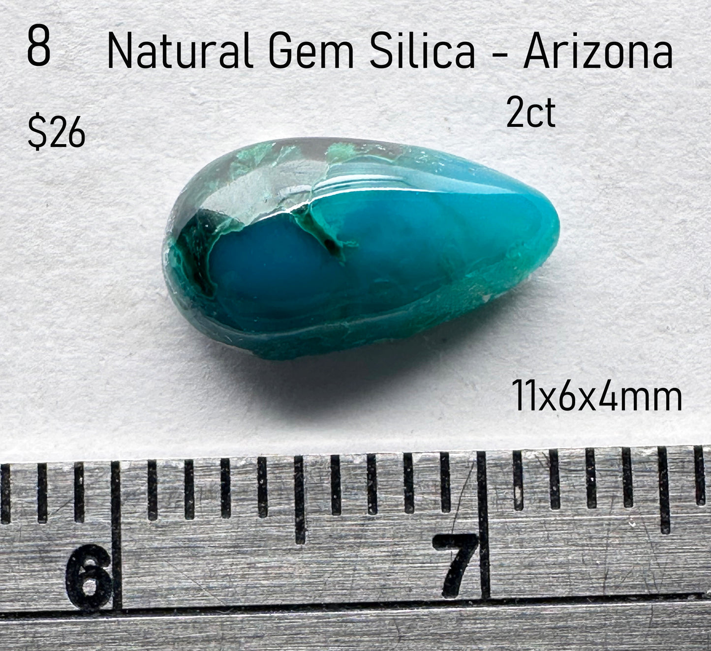 Gem Silica - Natural - Arizona - 2ct