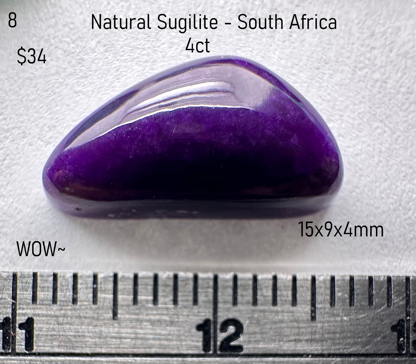 Sugilite - Natural - S. Africa - 4ct