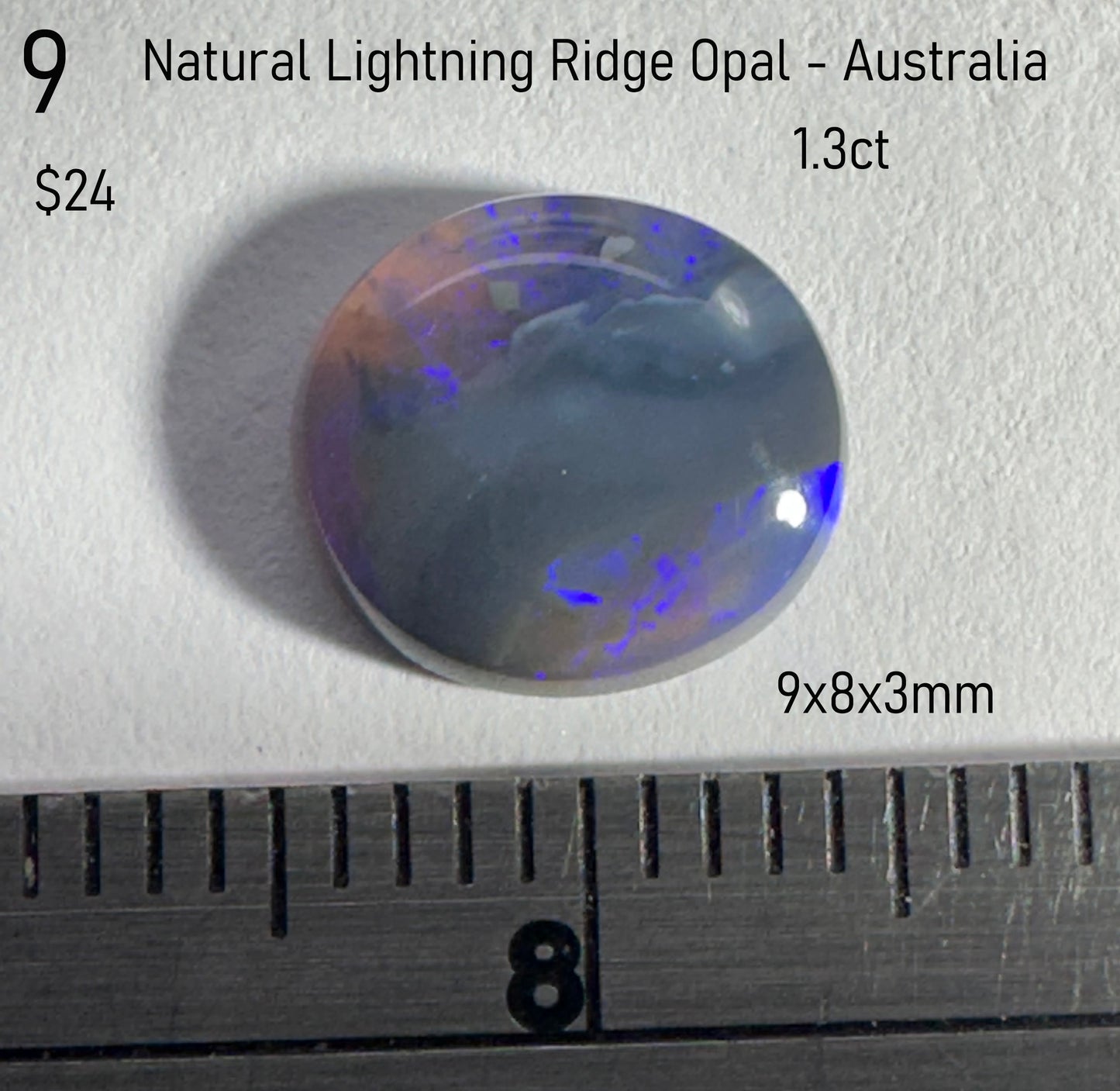 Opal - Natural - Lightning Ridge - Australia - 1.3ct