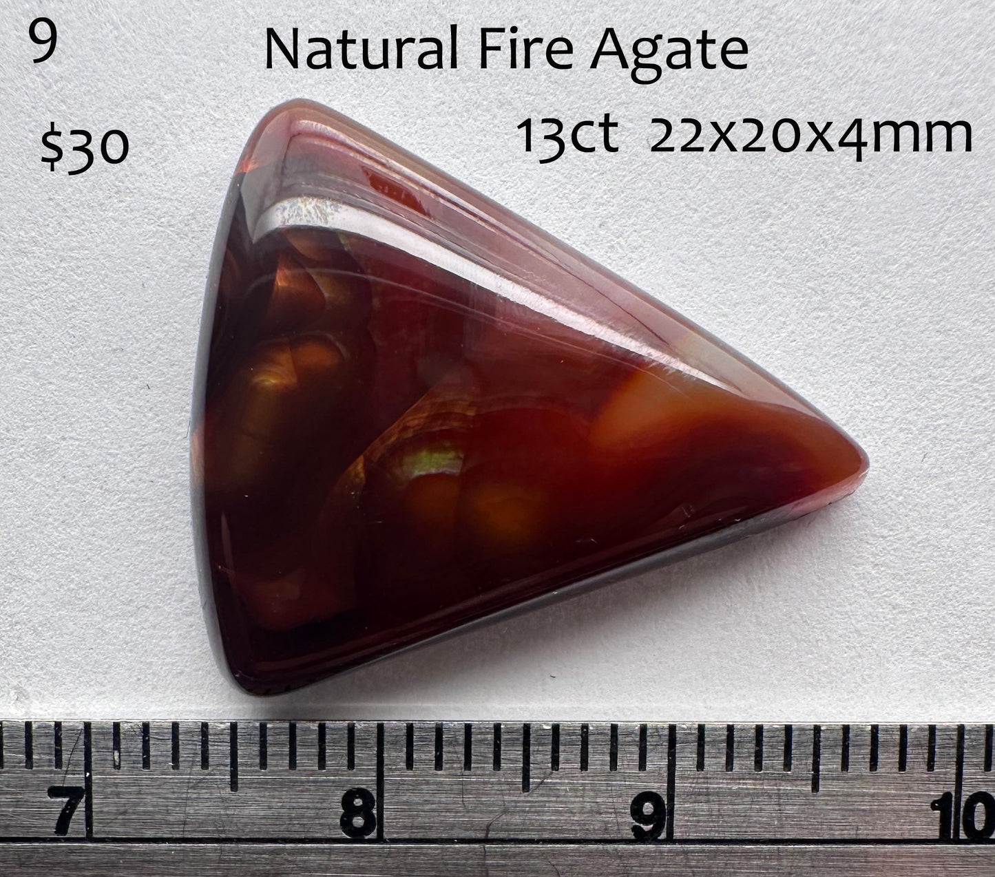 Fire Agate - Natural - USA - 13ct