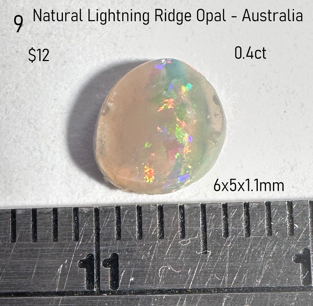 Opal - Natural - Lightning Ridge - Australia - 0.4ct