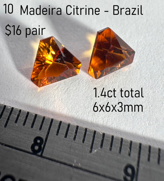 Citrine - Heated - Brazil - 1.4ct total
